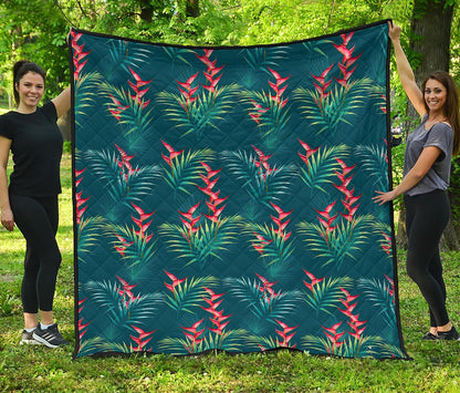 Tropical Plants Hawaii Pattern Print Quilt