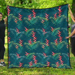Tropical Plants Hawaii Pattern Print Quilt