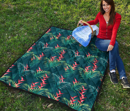 Tropical Plants Hawaii Pattern Print Quilt
