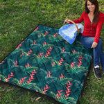 Tropical Plants Hawaii Pattern Print Quilt