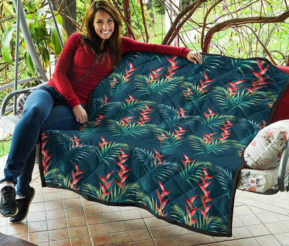 Tropical Plants Hawaii Pattern Print Quilt
