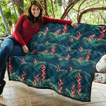 Tropical Plants Hawaii Pattern Print Quilt