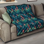 Tropical Plants Hawaii Pattern Print Quilt