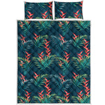 Tropical Plants Hawaii Pattern Print Quilt Bed Set