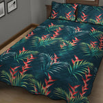 Tropical Plants Hawaii Pattern Print Quilt Bed Set