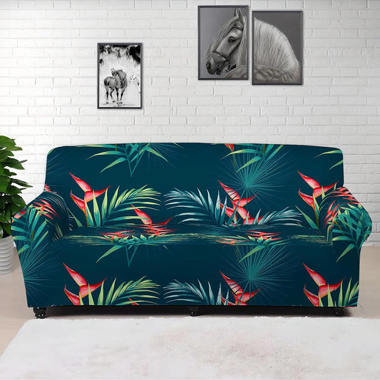 Tropical Plants Hawaii Pattern Print Sofa Cover