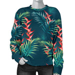 Tropical Plants Hawaii Pattern Print Women's Crewneck Sweatshirt GearFrost