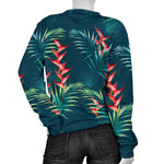 Tropical Plants Hawaii Pattern Print Women's Crewneck Sweatshirt GearFrost