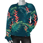 Tropical Plants Hawaii Pattern Print Women's Crewneck Sweatshirt GearFrost