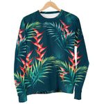 Tropical Plants Hawaii Pattern Print Women's Crewneck Sweatshirt GearFrost