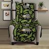 Tropical Sloth Pattern Print Armchair Protector