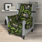 Tropical Sloth Pattern Print Armchair Protector