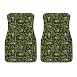 Tropical Sloth Pattern Print Front Car Floor Mats