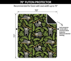 Tropical Sloth Pattern Print Futon Protector