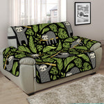 Tropical Sloth Pattern Print Half Sofa Protector