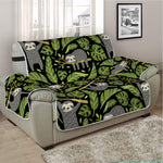 Tropical Sloth Pattern Print Half Sofa Protector