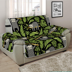 Tropical Sloth Pattern Print Half Sofa Protector