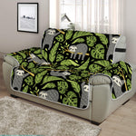 Tropical Sloth Pattern Print Half Sofa Protector