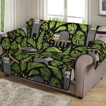 Tropical Sloth Pattern Print Loveseat Protector