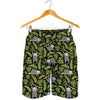 Tropical Sloth Pattern Print Men's Shorts