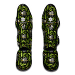 Tropical Sloth Pattern Print Muay Thai Shin Guard