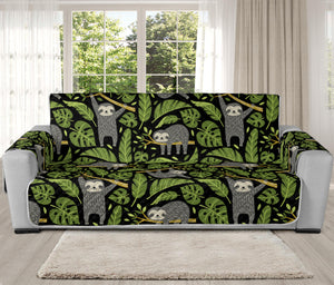 Tropical Sloth Pattern Print Oversized Sofa Protector