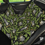 Tropical Sloth Pattern Print Pet Car Back Seat Cover