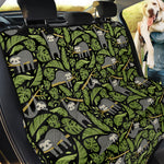 Tropical Sloth Pattern Print Pet Car Back Seat Cover