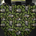 Tropical Sloth Pattern Print Pet Car Back Seat Cover