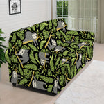 Tropical Sloth Pattern Print Sofa Cover