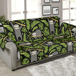 Tropical Sloth Pattern Print Sofa Protector