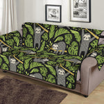 Tropical Sloth Pattern Print Sofa Protector