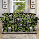 Tropical Sloth Pattern Print Sofa Protector