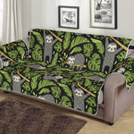 Tropical Sloth Pattern Print Sofa Protector