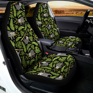 Tropical Sloth Pattern Print Universal Fit Car Seat Covers