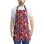 Tropical Summer Fruits Pattern Print Apron