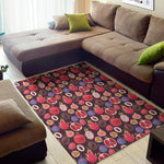 Tropical Summer Fruits Pattern Print Area Rug