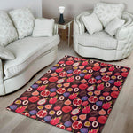 Tropical Summer Fruits Pattern Print Area Rug