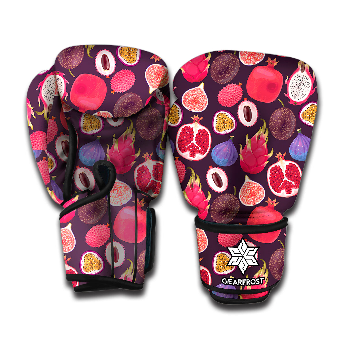 Tropical Summer Fruits Pattern Print Boxing Gloves