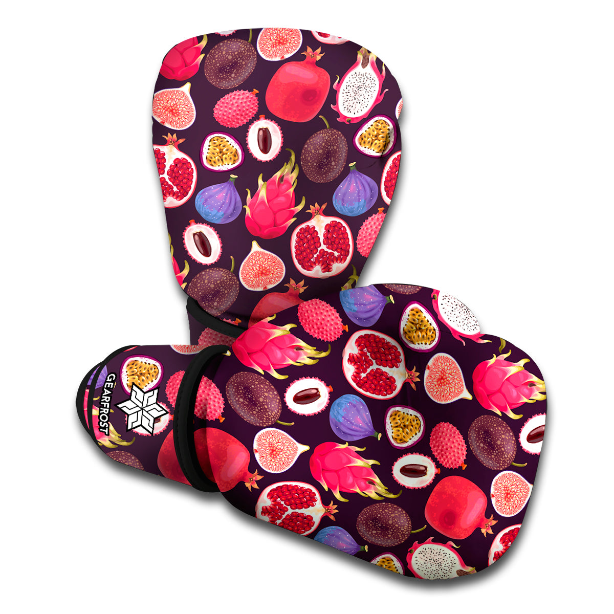 Tropical Summer Fruits Pattern Print Boxing Gloves