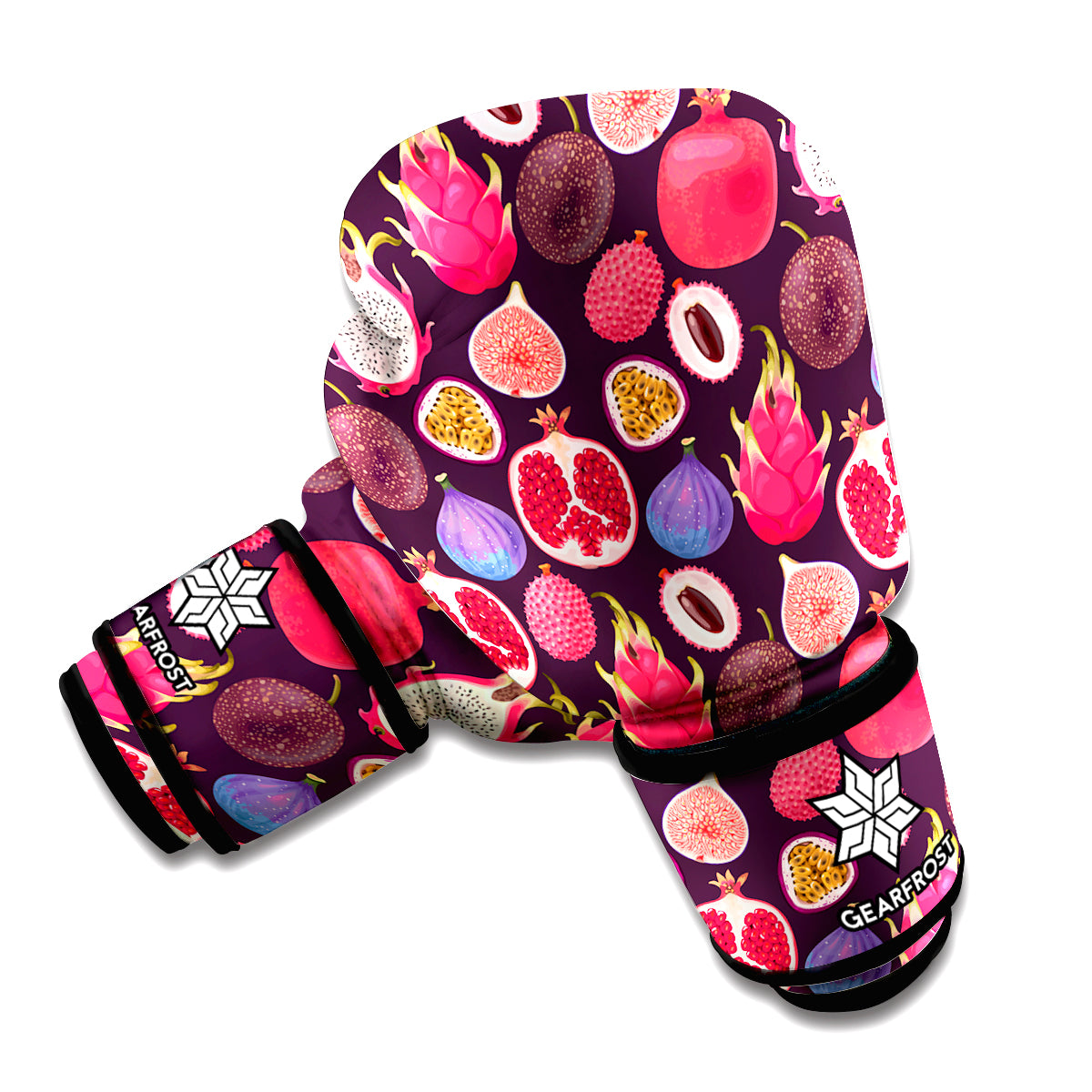 Tropical Summer Fruits Pattern Print Boxing Gloves