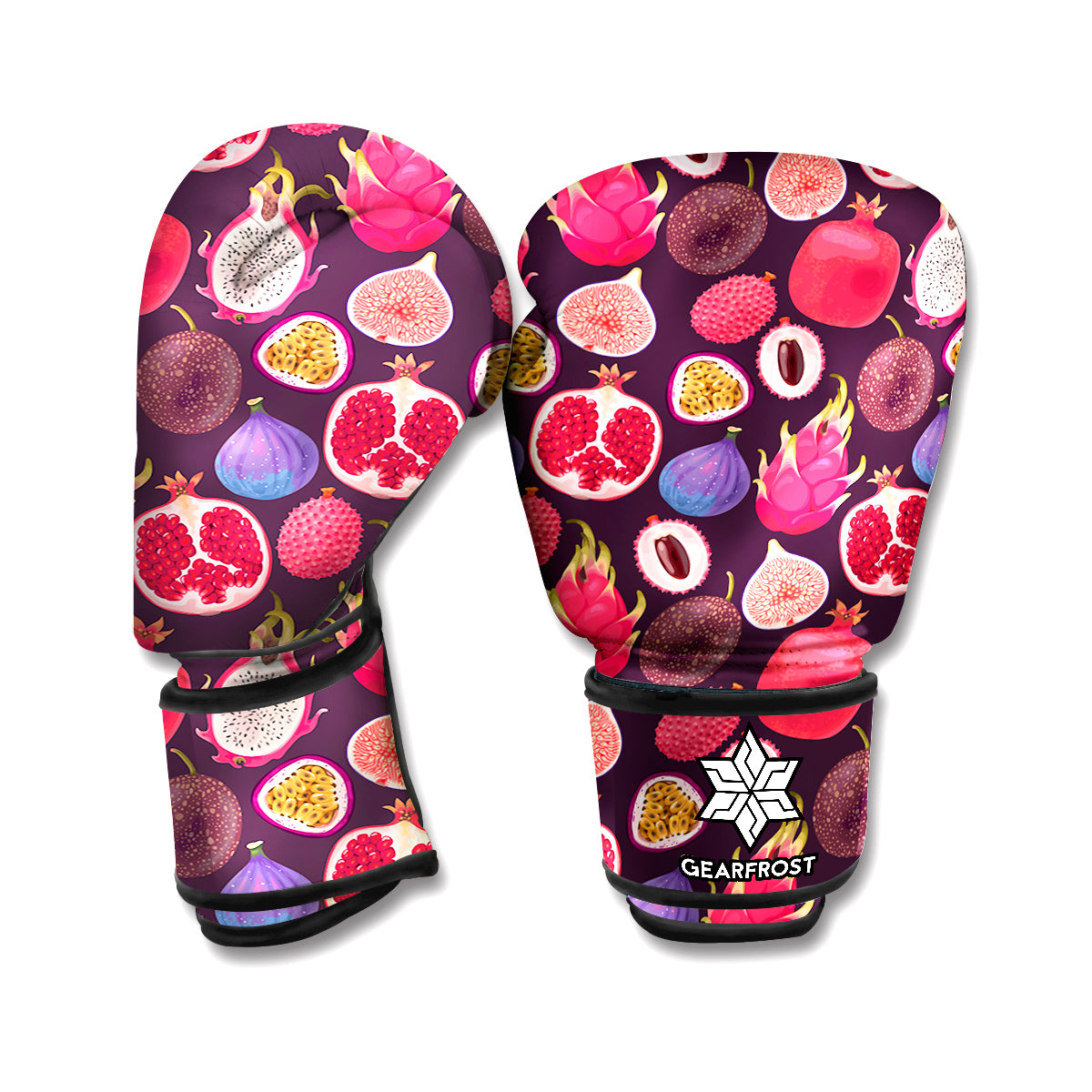 Tropical Summer Fruits Pattern Print Boxing Gloves