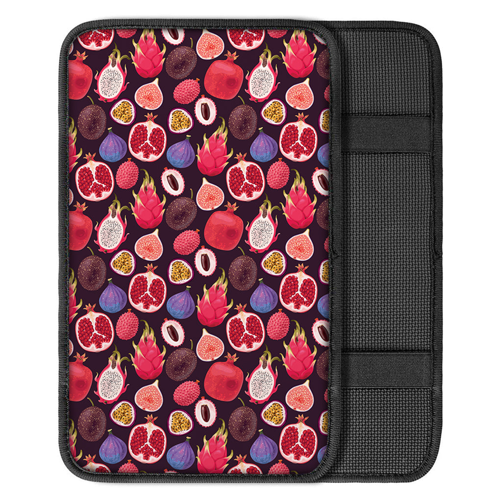 Tropical Summer Fruits Pattern Print Car Center Console Cover