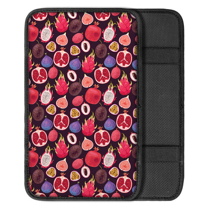 Tropical Summer Fruits Pattern Print Car Center Console Cover