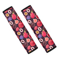 Tropical Summer Fruits Pattern Print Car Seat Belt Covers