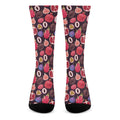 Tropical Summer Fruits Pattern Print Crew Socks