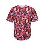 Tropical Summer Fruits Pattern Print Men's Baseball Jersey
