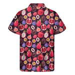 Tropical Summer Fruits Pattern Print Men's Short Sleeve Shirt