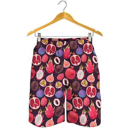 Tropical Summer Fruits Pattern Print Men's Shorts