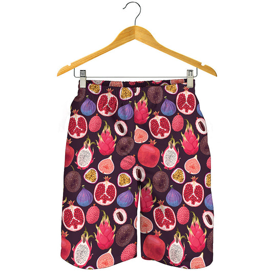 Tropical Summer Fruits Pattern Print Men's Shorts
